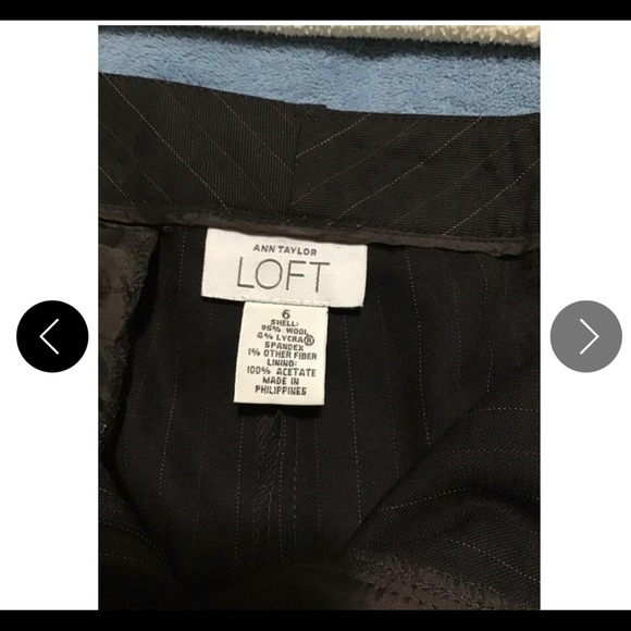 LOFT Anne Taylor suit set blazer size 4 pants 6 - Picture 3 of 5